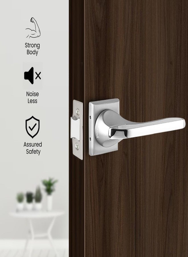 Link Zenith Mortise Lock |for Bathroom & Balcony Door in Home/Office/Hotel | Heavy Duty Handle Set with 3 Keys |SS Finish|2 Years Warranty - Image 4